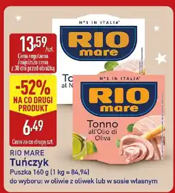 ALDI Tuńczyk w oliwie z oliwek lub w sosie własnym Rio Mare oferta