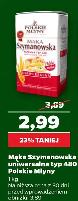 Mąka Szymanowska uniwersalna typ 450 Polskie Młyny
