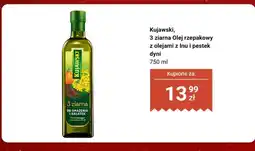 Biedronka Olej rzepakowy 3 ziarna z olejami z lnu i pestek dyni Kujawski oferta