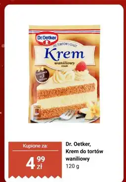 Biedronka Krem do tortów waniliowy Dr. Oetker oferta