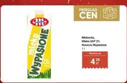 Biedronka Mleko UHT 2% tłuszczu Wypasione Mlekovita oferta