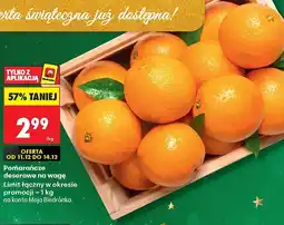 Biedronka Pomarańcze deserowe na wagę Biedronka oferta