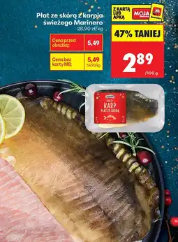 Biedronka Płat ze skórą z karpia świeżego Marinero oferta
