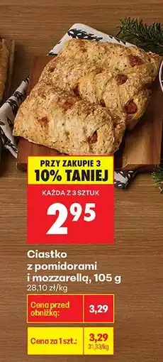 Biedronka Ciastko z pomidorami i mozzarellą Biedronka oferta