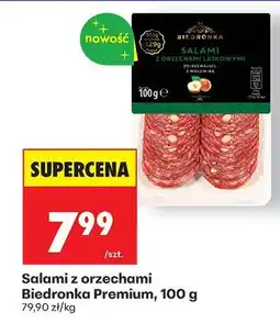 Biedronka Salami z orzechami Biedronka Premium, 100 g oferta