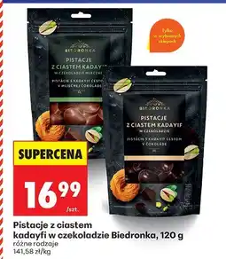 Biedronka Pistacje z ciastem kadayfi w czekoladzie Biedronka oferta