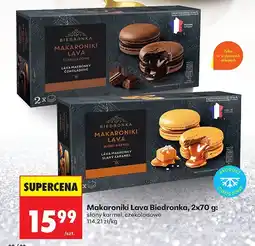 Biedronka Makaroniki lava Biedronka czekoladowe oferta