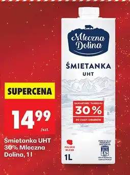 Biedronka Śmietanka UHT 30% Mleczna Dolina oferta