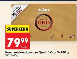 Biedronka Kawa mielona Lavazza Qualità Oro, 3x250 g oferta