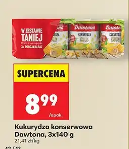 Biedronka Kukurydza konserwowa Dawtona, 3x140 g oferta