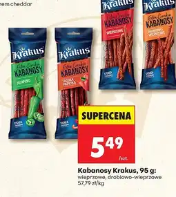 Biedronka Kabanosy Kabanosy Krakus drobiowo-wieprzowe oferta