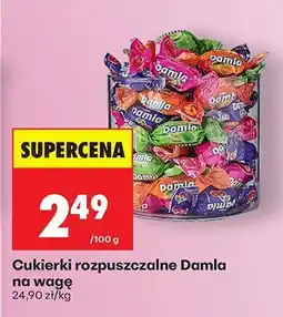 Biedronka Cukierki rozpuszczalne Damla na wagę oferta