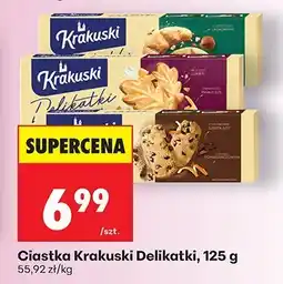 Biedronka Ciastka Krakuski Delikatki, 125g oferta