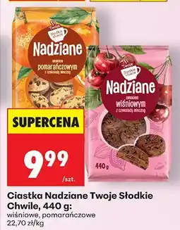 Biedronka Ciastka Nadziane Twoje Słodkie Chwile, 440g czekoladowe, pomarańczowe oferta