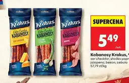 Biedronka Kabanosy ser cheddar Krakus oferta