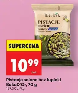 Biedronka Pistacje solone bez łupinki BakaD'Or, 70g oferta