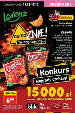 Biedronka Chipsy Crunchips Spicy Paprika Lorenz oferta