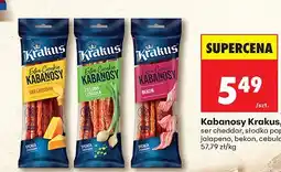 Biedronka Kabanosy papryka jalapeno Krakus oferta