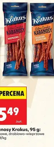 Biedronka Kabanosy drobiowo-wieprzowe Krakus oferta