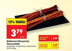 Biedronka Kabanos klasyczny Tarczyński oferta