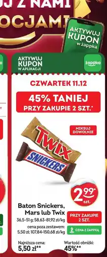 Żabka Baton Twix oferta