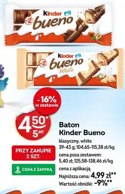 Żabka Baton Kinder Bueno klasyczny oferta