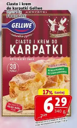 Prim Market Ciasto i krem do karpatki Gellwe FOODCARE oferta