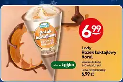 Żabka Lody Rożek koktajlowy Koral krówka-kukułka oferta