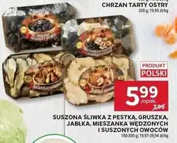 Stokrotka Suszona śliwka z pestką, gruszka, jabłka, mieszanka wędzonych i suszonych owoców Stokrotka oferta