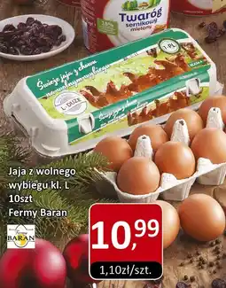 Market Point Jaja z wolnego wybiegu kl. L 10szt Fermy Baran oferta