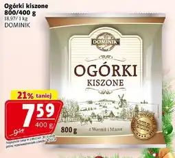 Prim Market Ogórki kiszone 800/400g DOMINIK oferta