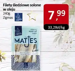 Market Point Filety śledziowe solone w oleju Zigmas oferta