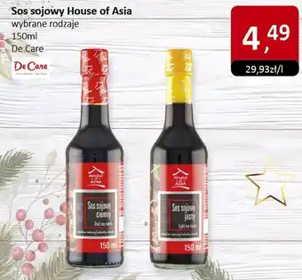 Market Point Sos sojowy House of Asia wybrane rodzaje De Care oferta