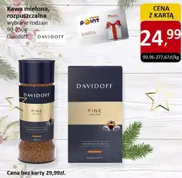 Market Point Kawa mielona rozpuszczalna Davidoff wybrane rodzaje 90-450g oferta
