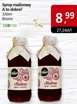 Market Point Syrop malinowy A to dobre! Bioone 330ml oferta