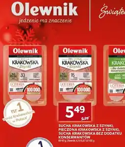 Stokrotka Kiełbasa sucha krakowska bez dodatku konserwantów Olewnik oferta