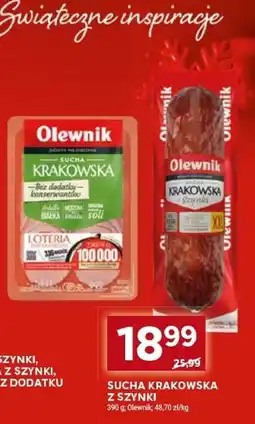 Stokrotka Kiełbasa sucha krakowska z szynki Olewnik oferta