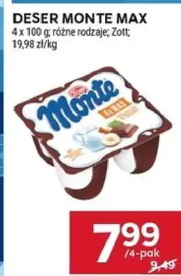 Stokrotka Deser Monte Max 4x100g Zott oferta