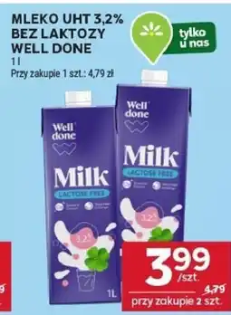 Stokrotka Mleko UHT 3,2% bez laktozy Well Done oferta