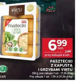 Stokrotka Paszteciki z kapustą i grzybami Virtu 250 g oferta