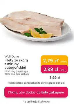 Stokrotka Filety ze skórą z miruny patagońskiej Well Done oferta