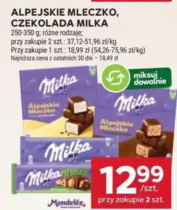 Stokrotka Market Alpejskie Mleczko, czekolada MILKA oferta