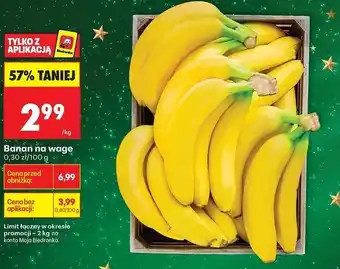 Biedronka Banan na wagę oferta