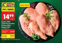 Biedronka Świeży filet z piersi kurczaka Kraina Mięs Mega Paka oferta