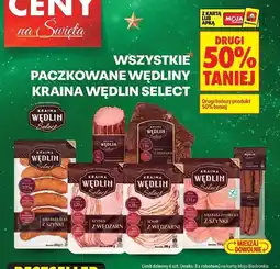 Biedronka Wszystkie paczkowane wędliny Select oferta