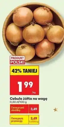 Biedronka Cebula żółta na wagę oferta