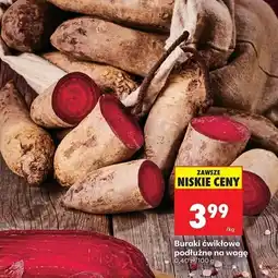 Biedronka Buraki ćwikłowe podłużne na wagę oferta