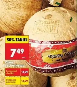 Biedronka Kokos ze słomką szt oferta
