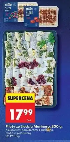 Biedronka Filety ze śledzia Marinero, 800 g oferta