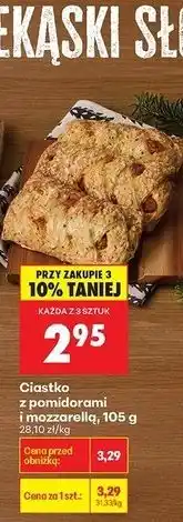 Biedronka Ciastko z pomidorami i mozzarella oferta